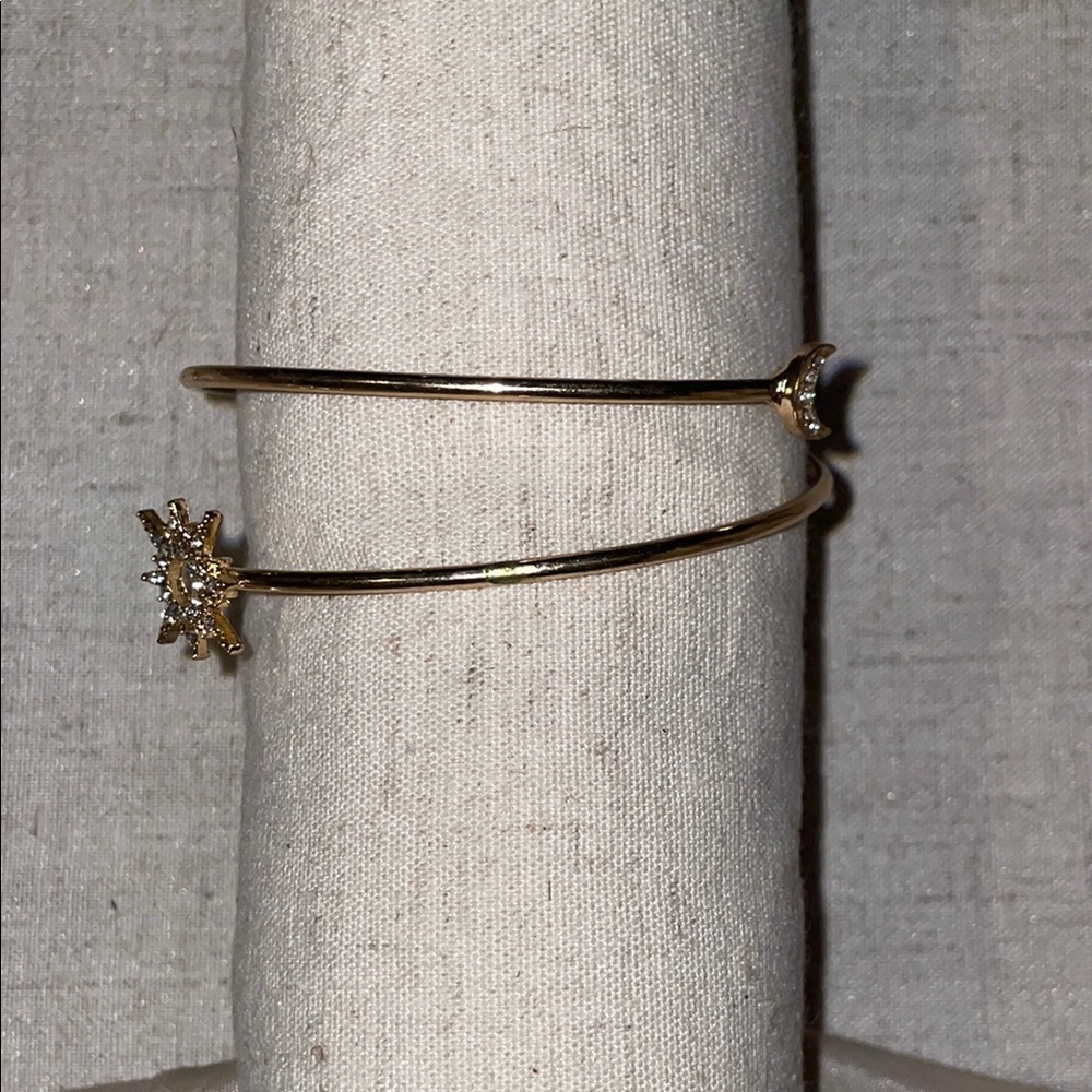 Gold Starburst Cuff Bracelet